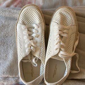 American Eagle Outfitters Women's White Perforated Sneakers